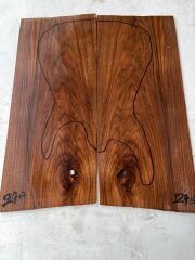 Turkish Walnut Drop Top Luthier Guitar Figured Wood Bookmatched Set No:27